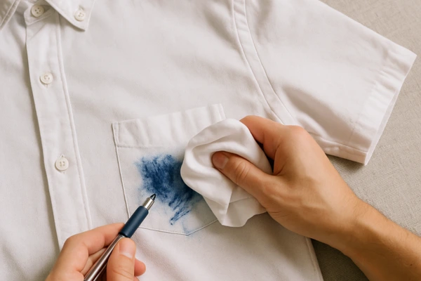 Como Tirar Mancha de caneta da roupa